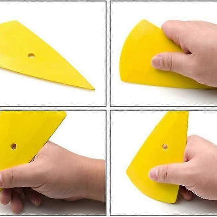 Car Vinyl Wrap Felt Squeegee Tool, Applicator for Window Tint, Yellow