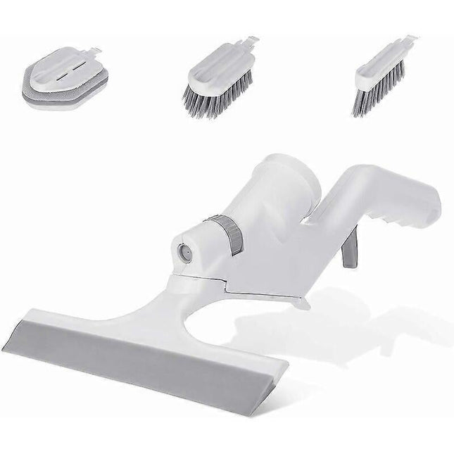 3-in-1 Floor & Glass Squeegee Brush Bathroom Shower Cleaner with Heads V1263-JX-5225