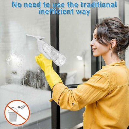 3-in-1 Floor & Glass Squeegee Brush, Bathroom Shower Cleaner with Heads