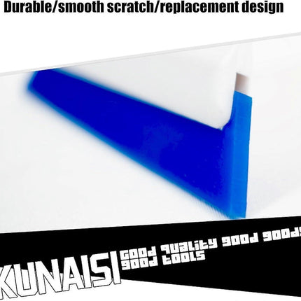 Car Windshield Squeegee with Ergonomic Handle, Blue
