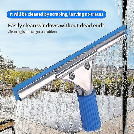 Professional Window Squeegee, Floor & Shower Cleaner with Handle