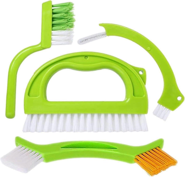 4pcs Household Cleaning Brush Set for Bathroom & Window Groove V1263-JX-5270