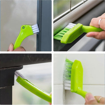 4pcs Household Cleaning Brush Set for Bathroom & Window Groove