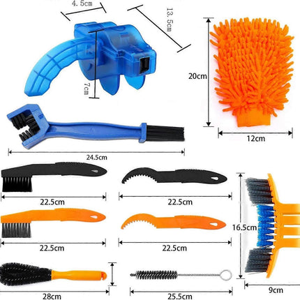Bike Cleaning Brush Set, Chain & Wheel Maintenance Kit