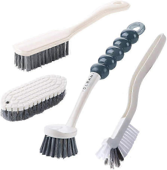 4pcs Cleaning Brush Set for Dish Kitchen Bathroom & Shoes V1263-JX-5302