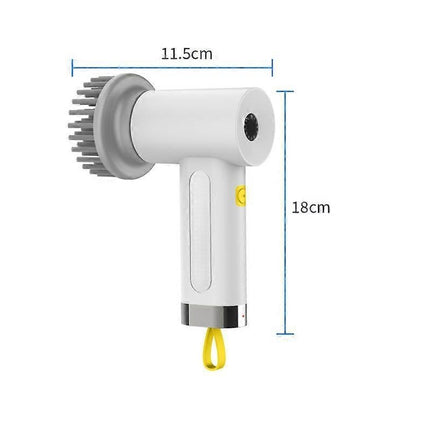 Electric Cleaning Brush with 4 Heads, 2 Modes Rotating Scrubber
