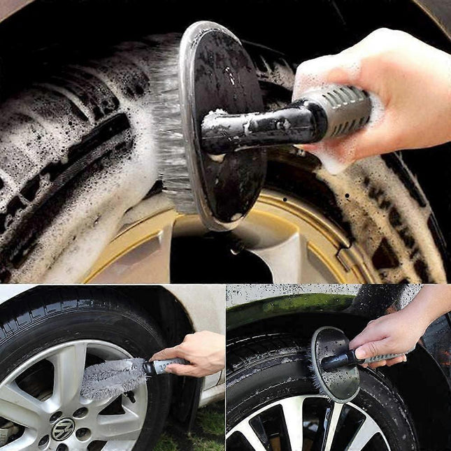2pcs Wheel Cleaning Brush Set for Car Tire & Motorcycle Rims – product detail