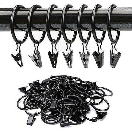 Curtain Rods with Metal Hanging Rings, Window Curtain Hardware