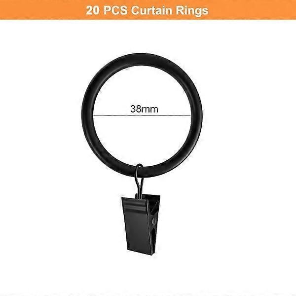 Curtain Rods with Metal Hanging Rings Window Curtain Hardware – product detail