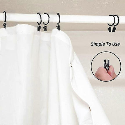 Curtain Rods with Metal Hanging Rings, Window Curtain Hardware