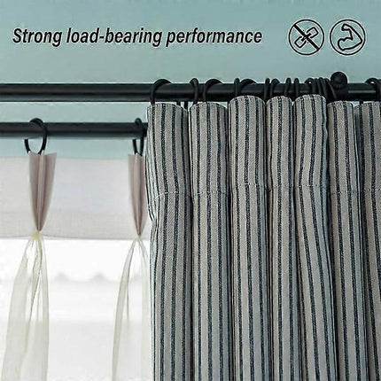 Curtain Rods with Metal Hanging Rings, Window Curtain Hardware