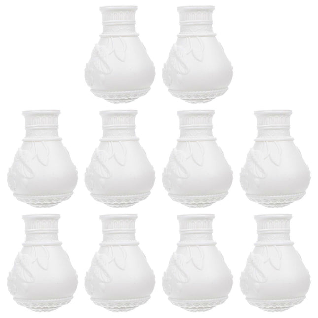 10pcs Curtain Rod End Stoppers Sealing Plugs for Shower Rods V1263-JX-5349
