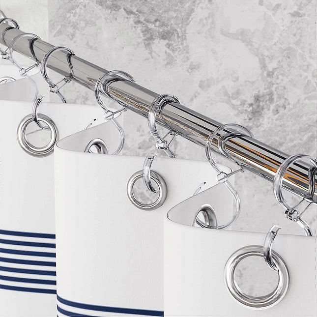 12pcs Plastic Shower Curtain Hooks Rings Rust-Proof S Hooks for Curtains & Clothes – product detail