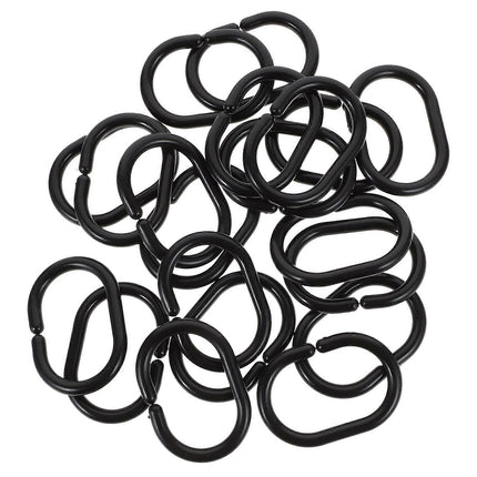 20pcs Plastic Shower Curtain Hooks Rings Curtain Hanger Hooks