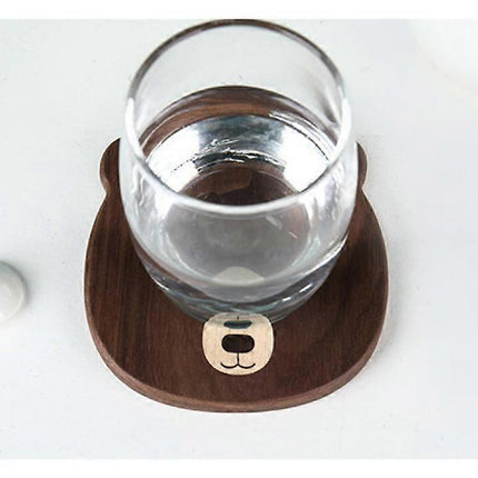 Wooden Drink Coasters for Glasses Tabletop Protection