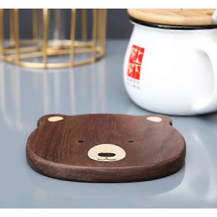 Wooden Drink Coasters for Glasses Tabletop Protection