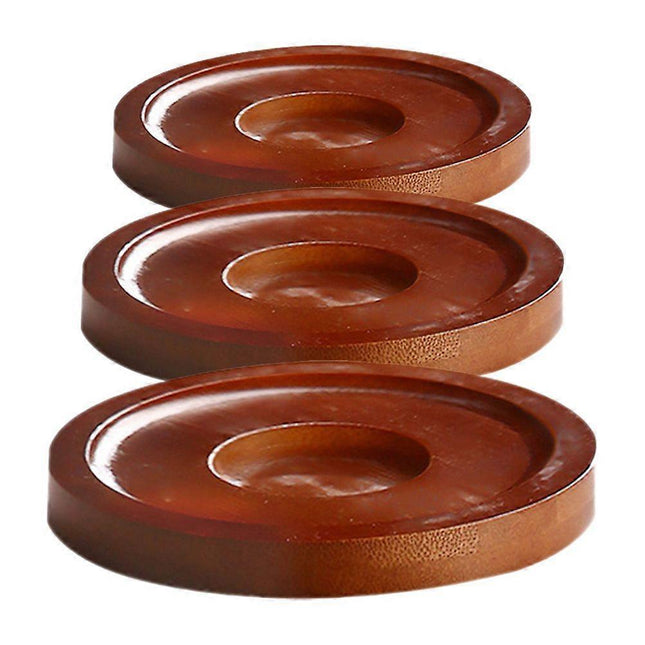 3pcs Wooden Whisky Glass Coasters Drink Cup Pads V1263-JX-5443