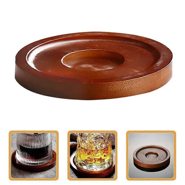 3pcs Wooden Whisky Glass Coasters Drink Cup Pads – product detail