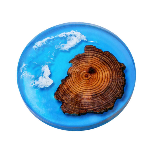 6pcs Wooden Epoxy Resin Drink Coasters Modern Style – product detail