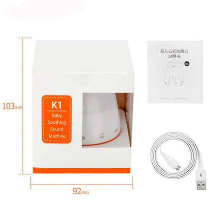 Smart Babies White Noise Machine with Voice Sensor Rechargeable Sleep Soother