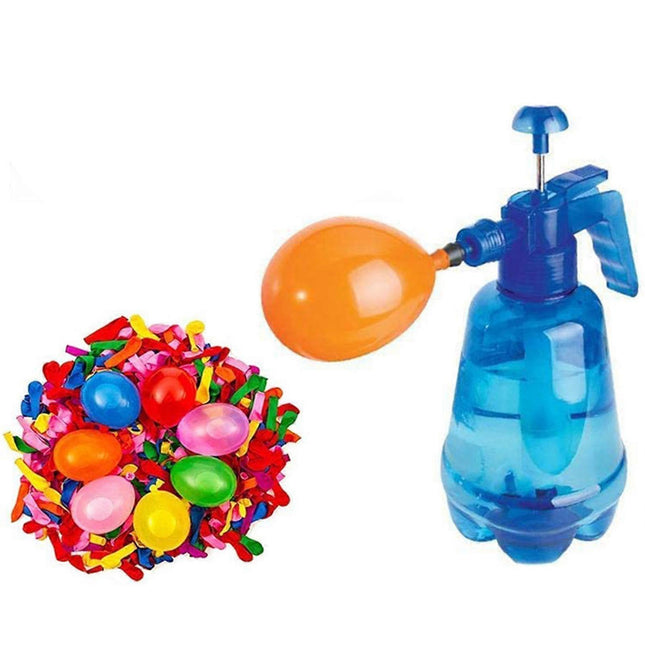 Water Balloon Pump 1.5L Hand Air & Water Pump with 500 Balloons V1263-JX-5521
