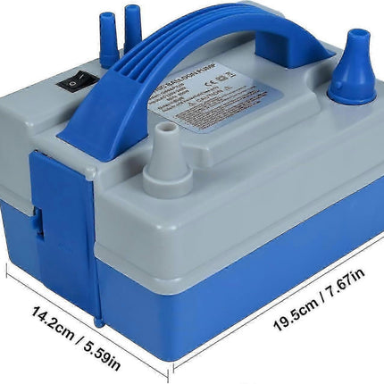 Electric Balloon Pump 600W Double Nozzle Quick Inflator for Balloons Pool Toys