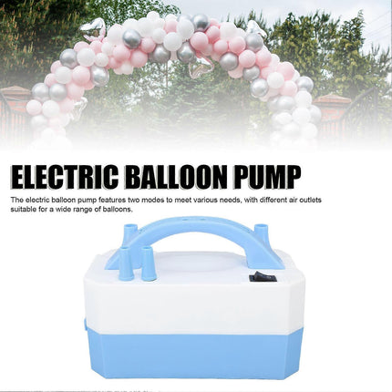 Electric Balloon Pump 220-240V Portable Dual Nozzle Blower for Party Balloons