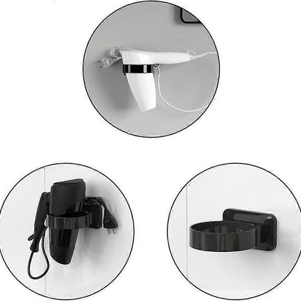 Wall Mounted Hair Dryer No Drilling Plastic Hair Dryer