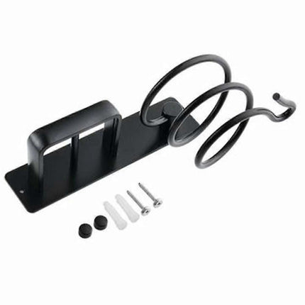 Aluminum Hair Dryer Holder Wall Mounted Organizer Rack