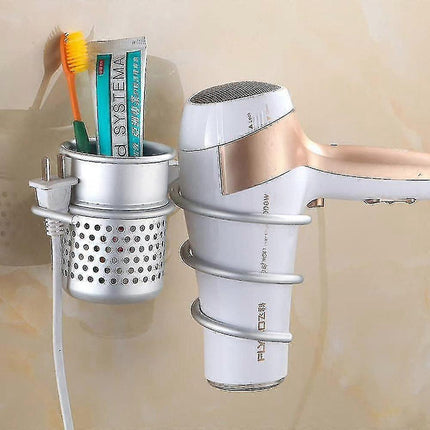Hair Dryer Holder Wall Mount Organizer Blow Dryer Rack