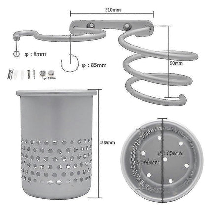 Hair Dryer Holder Wall Mount Organizer Blow Dryer Rack