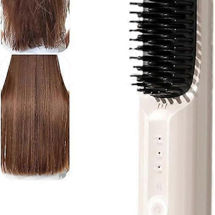 Rechargeable Cordless Hair Dryer Brush USB 3 Heat Settings