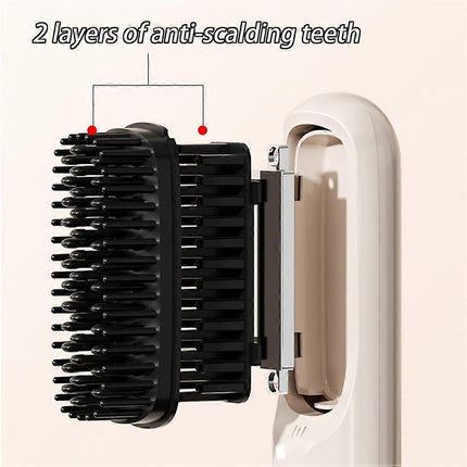 Rechargeable Cordless Hair Dryer Brush USB 3 Heat Settings