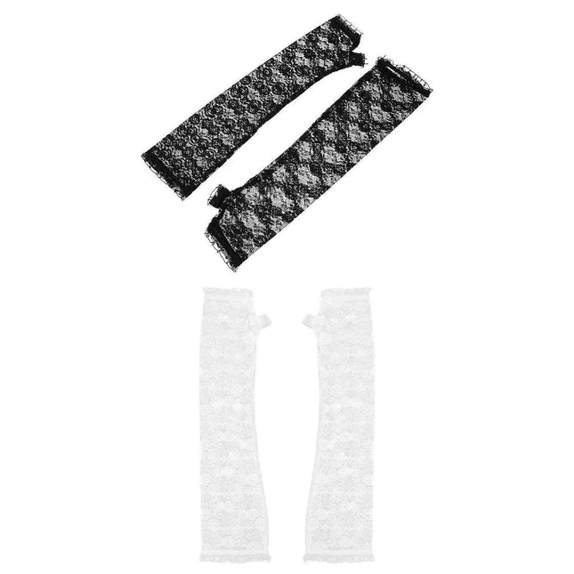 2 Pairs Women Cooling Arm Sleeves Lace Summer Design – product detail