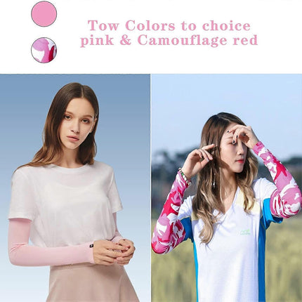 2 Pairs Cooling Arm Sleeves Anti-UV Cycling Driving Sports Use