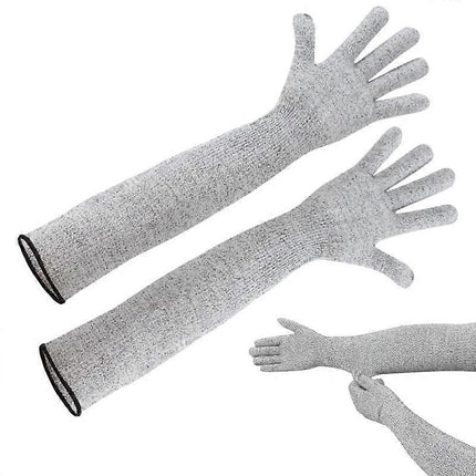 1 Pair Cut Resistant Arm Sleeves Heat Resistant Garden Work 55cm