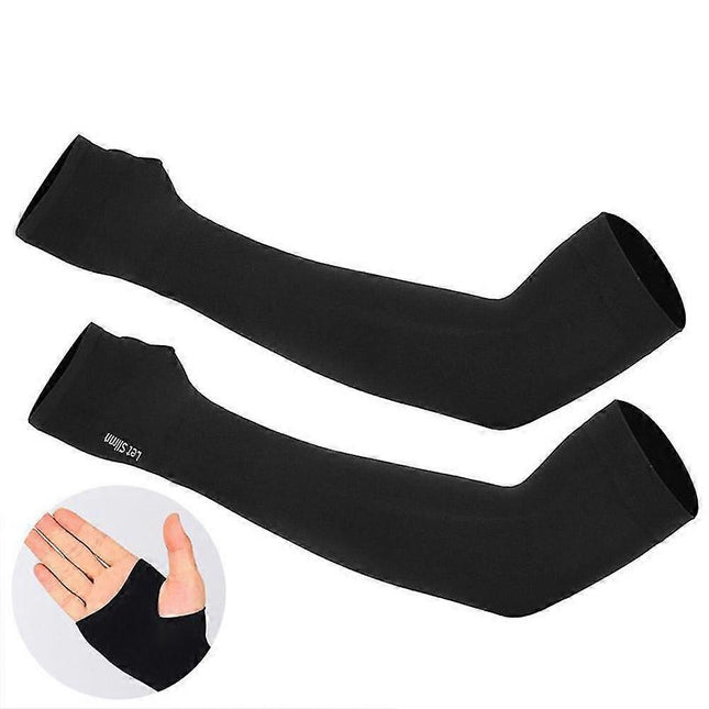 1 Pair Breathable Long Arm Sleeves Outdoor Cycling Sports V1263-JX-5650
