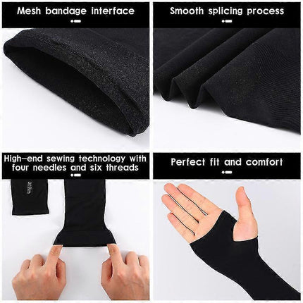 1 Pair Breathable Long Arm Sleeves Outdoor Cycling Sports
