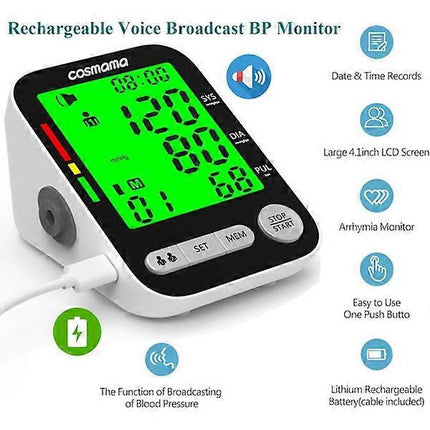 Automatic Digital Device with Adjustable Arm Cuff