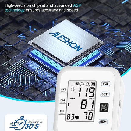 Upper Arm Digital Device with Large LCD Display Automatic Operation