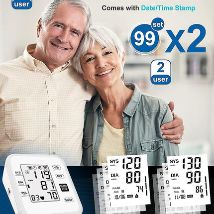 Upper Arm Digital Device with Large LCD Display Automatic Operation