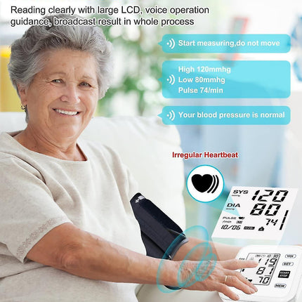 Upper Arm Digital Device with Large LCD Display Automatic Operation