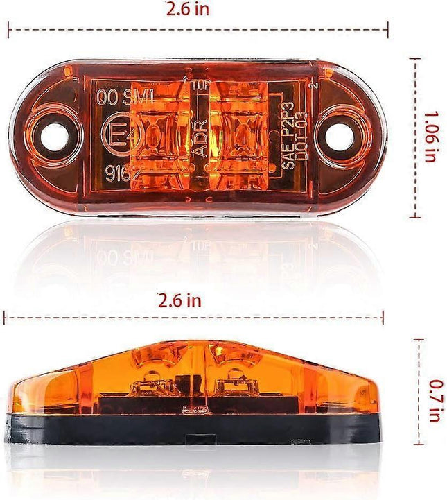LED Side Marker Lights 10PCS 12V Waterproof Car Truck Warning Tail Lamps – product detail