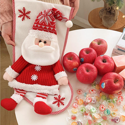 Large Capacity Xmas Stocking-White