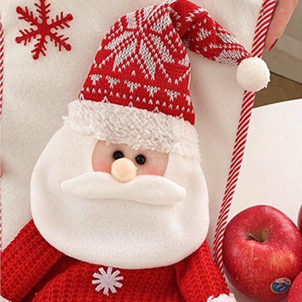 Large Capacity Xmas Stocking-White