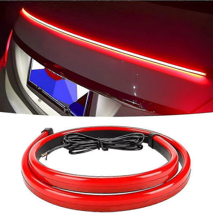 LED Brake Light Strip 35 Inch, Red 144 LEDs DC12V Rear Warning Light Bar