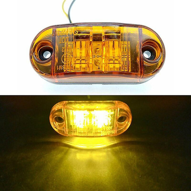 LED Side Marker Lights 1PC 12V/24V Trailer Truck Warning Tail Lamp V1263-JX-5817 in White, Red, Yellow
