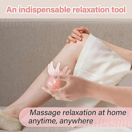 Resin Octopus-Style Scalp Guasha Massage Comb, Meridian Scraping Acupuncture SPA Tool