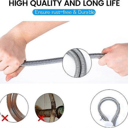 2m Universal Expandable Shower Hose, Stainless Steel Anti-Elastic Shower Pipe