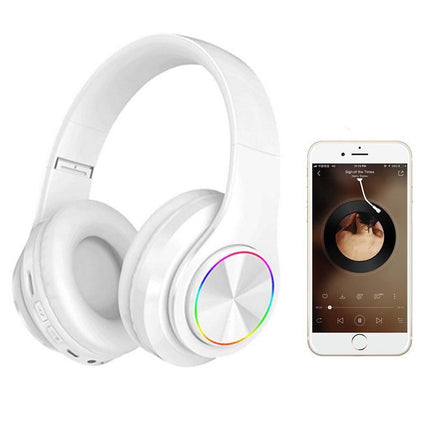 Bluetooth Over Ear Headphones - Foldable Stereo - Lightweight Wireless Headset with Mic